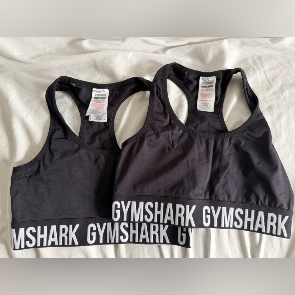 Gymshark Black Racerback Sports Bras